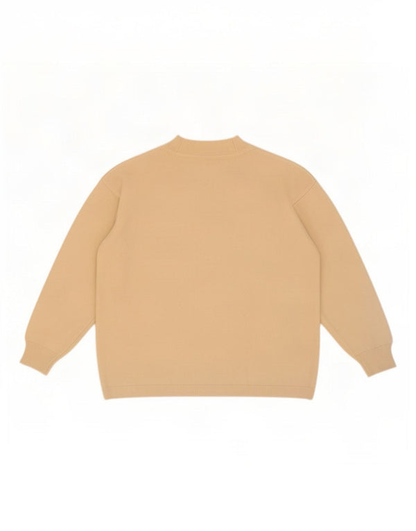 Vintage γυναικείο πουλόβερ με λαιμόκοψη UK 16 Large Off White
