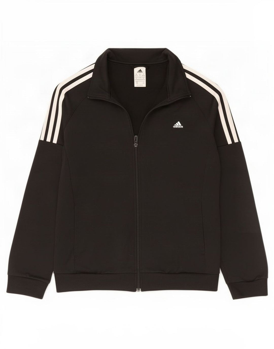 Γυναικεία αθλητική φόρμα Adidas Top Jacket UK 12/14 Medium Black Polyester