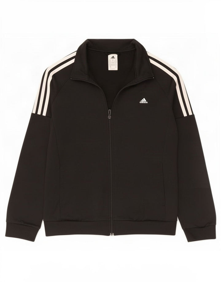 Γυναικεία αθλητική φόρμα Adidas Top Jacket UK 12/14 Medium Black Polyester