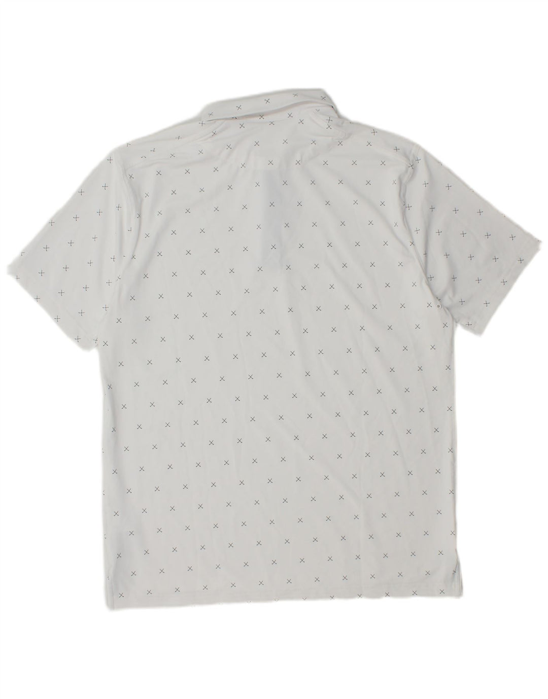 Ανδρικό πουκάμισο Nike Dri Fit Polo με μεσαίο λευκό γεωμετρικό πολυεστέρα