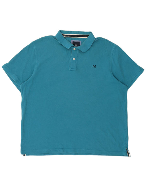 Ανδρικό μπλουζάκι πόλο Crew Clothing 2XL Μπλε βαμβακερό