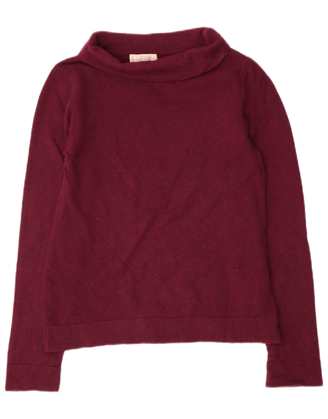 Hobbs γυναικείο πουλόβερ με ρολό λαιμόκοψη UK 10 Small Purple Wool