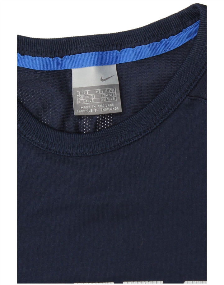 Ανδρικό γραφικό τοπ Nike μακρυμάνικο UK 36/38 Small Navy Blue