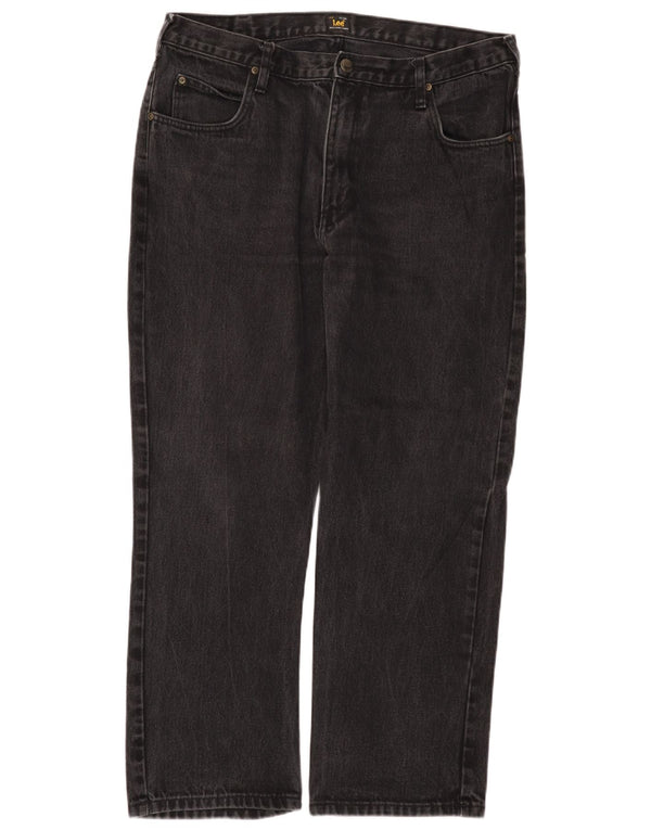 Lee Mens Brooklyn Comfort Straight Jeans W38 L30 Μαύρο βαμβακερό