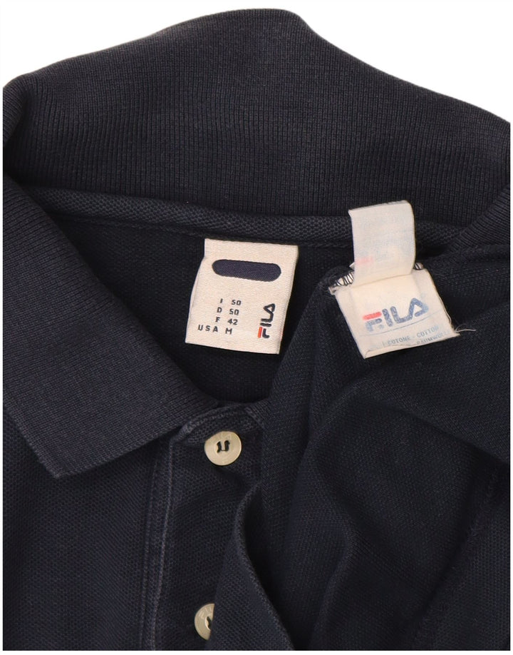 Ανδρικό πουκάμισο πόλο Fila, Βαμβακερό μεσαίο ναυτικό