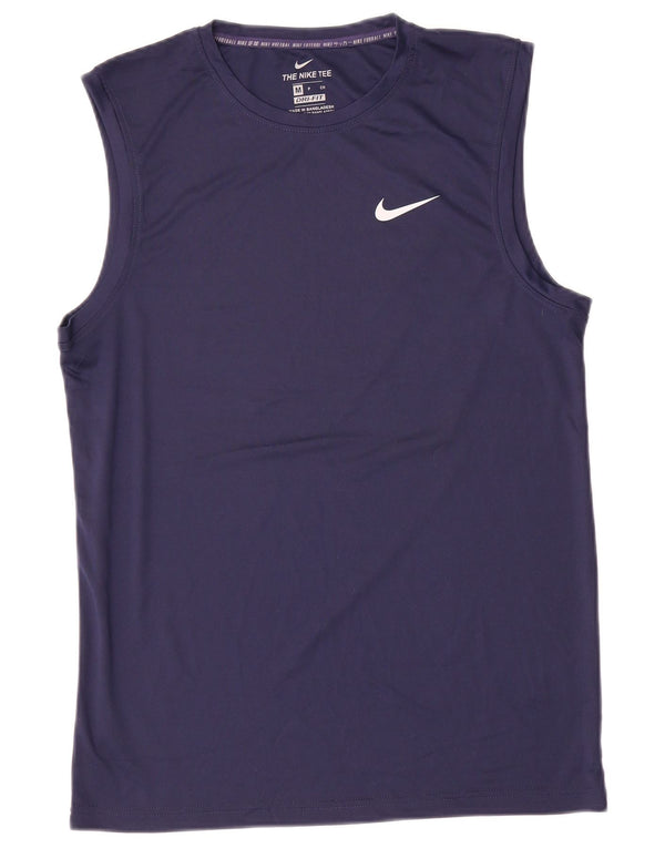 Ανδρικό φανελάκι Nike Dri Fit, μεσαίο μπλε, πολυεστέρας