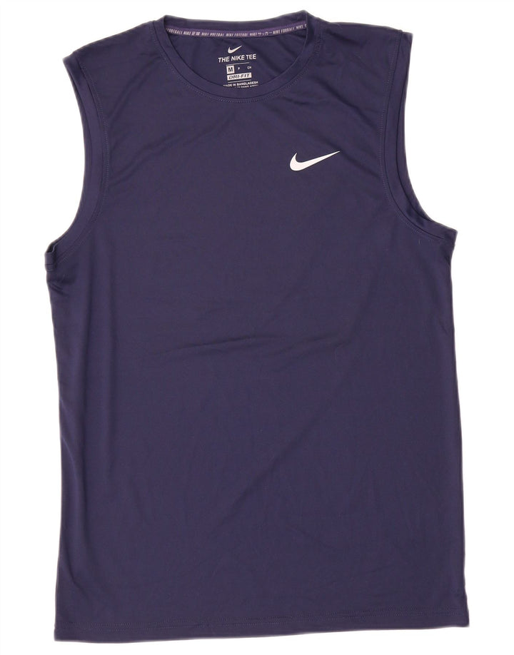 Ανδρικό φανελάκι Nike Dri Fit, μεσαίο μπλε, πολυεστέρας