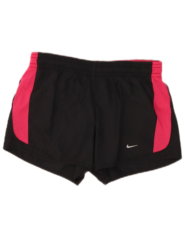 Γυναικείο αθλητικό σορτς Nike Dri Fit UK 10 Small Black Colorblock Πολυεστέρας