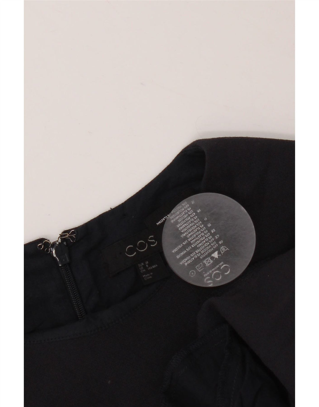 Cos Γυναικείο μακρυμάνικο φόρεμα A-Line EU 38 Medium Navy Blue Polyester