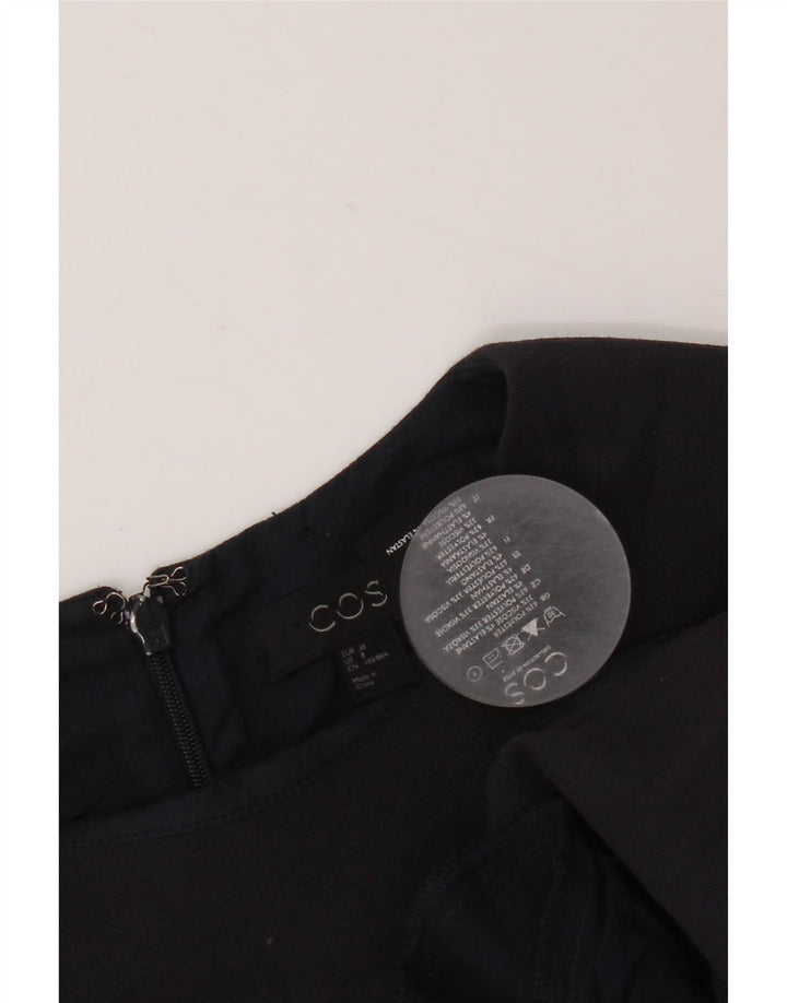 Cos Γυναικείο μακρυμάνικο φόρεμα A-Line EU 38 Medium Navy Blue Polyester