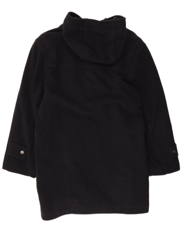 Vintage Ανδρικό παλτό Duffle με κουκούλα IT 50 Large Navy Blue Wool