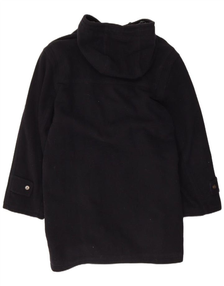 Vintage Ανδρικό παλτό Duffle με κουκούλα IT 50 Large Navy Blue Wool