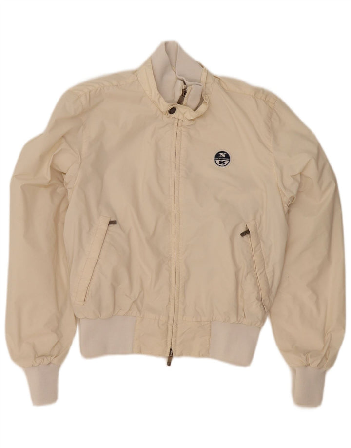 North Sails Γυναικείο Bomber Jacket UK 10 Small Off White Polyamide
