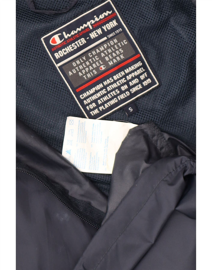 Champion Ανδρικό μπουφάν βροχής με κουκούλα UK 36 Small Navy Blue Polyamide