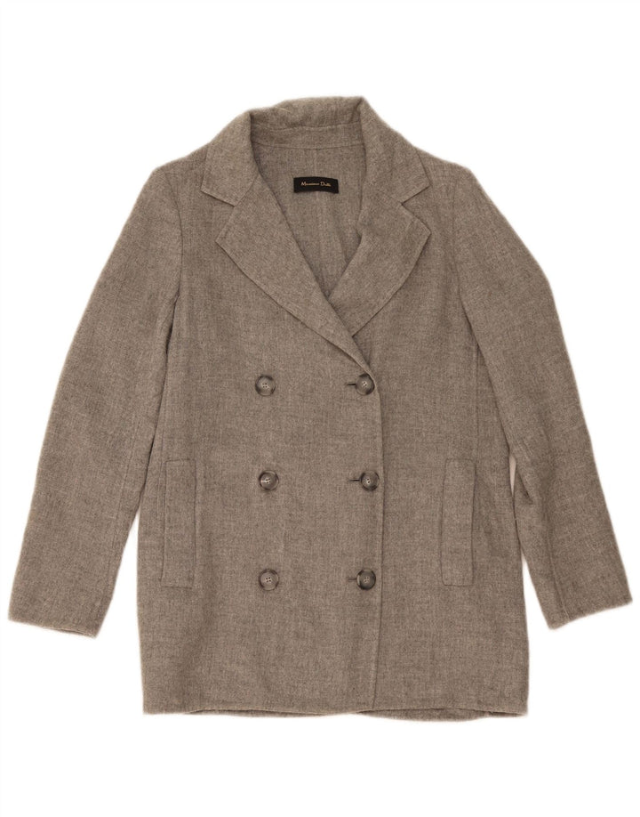 Massimo Dutti Γυναικείο μπουφάν μπλέιζερ με διπλό στήθος EU 36 XS Γκρι