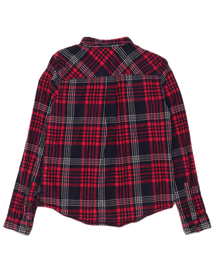 Superdry Γυναικείο Φανελένιο πουκάμισο UK 14 Μεσαίο κόκκινο βαμβακερό καρό