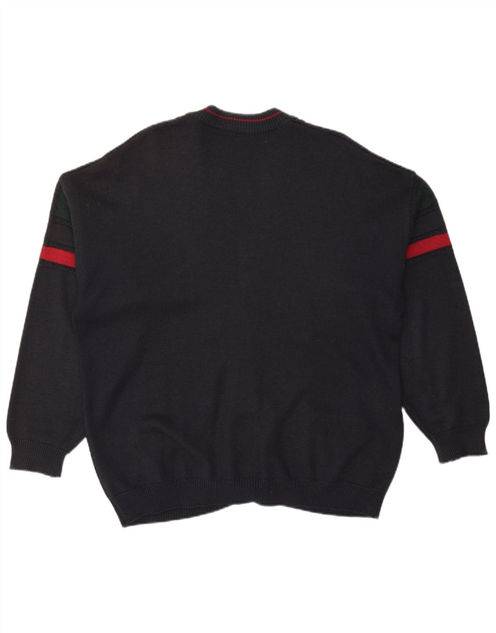 Ανδρική ζακέτα Vintage XL Black Colourblock