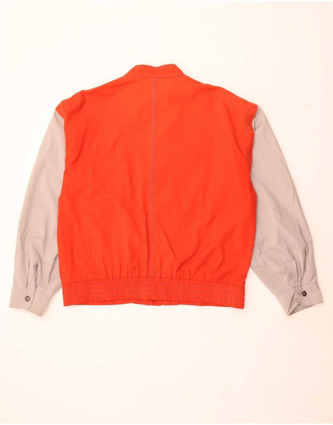 STRATOS Mens Bomber Jacket UK 38 Medium Red Colourblock Polyester
