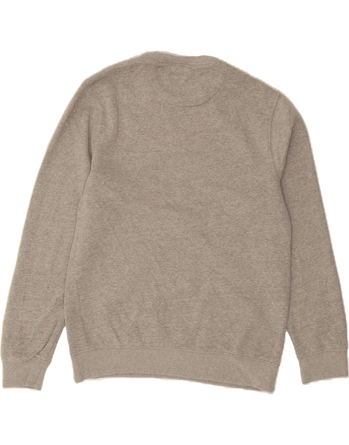 IZOD Mens Sweatshirt Jumper Small Grey Colourblock Cotton Vintage Izod and Second-Hand Izod from Messina Hembry 
