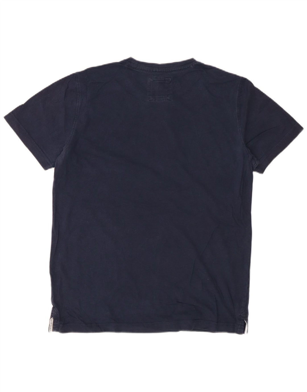 CREW CLOTHING Ανδρικό T-Shirt Top Medium Navy Blue Cotton