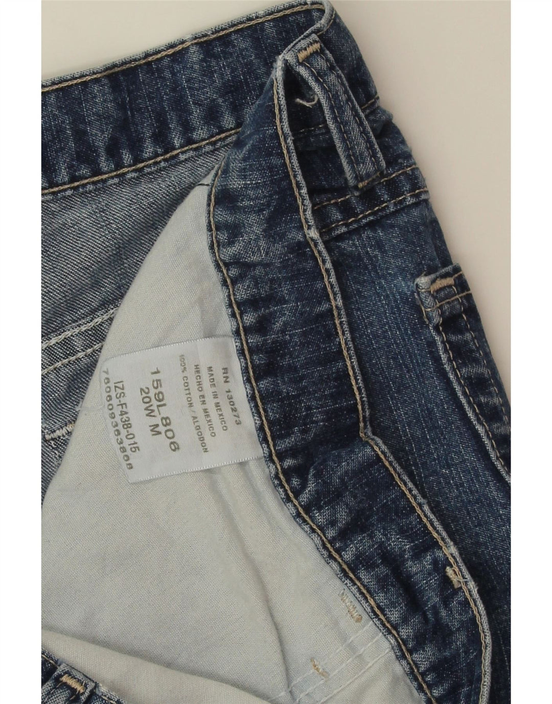 LEE Womens Denim Shorts US 20 3XL W40  Blue Cotton Vintage Lee and Second-Hand Lee from Messina Hembry 