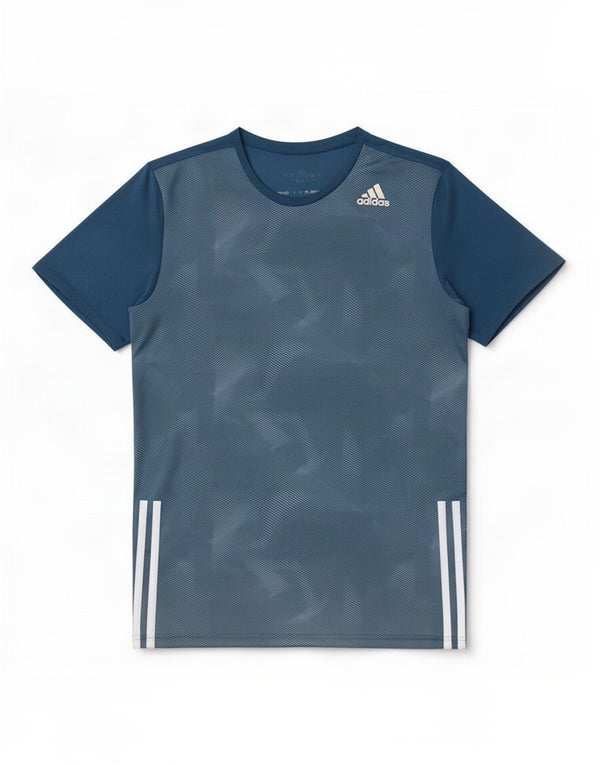 Adidas Ανδρικό T-Shirt Adizero Top Small Blue Tie Dye Polyester