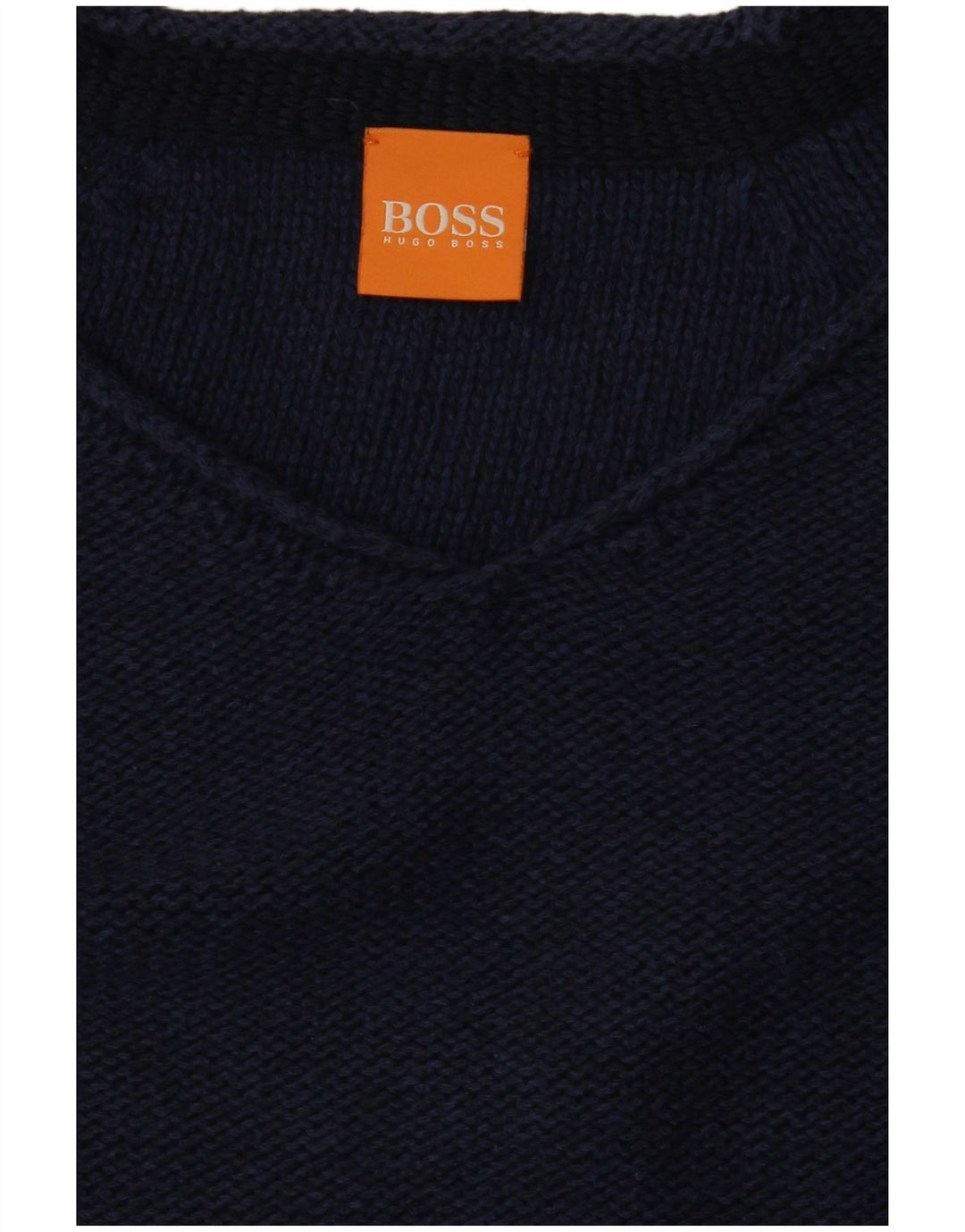 Γυναικείο πουλόβερ HUGO BOSS με V λαιμόκοψη UK 10 Small Navy Blue