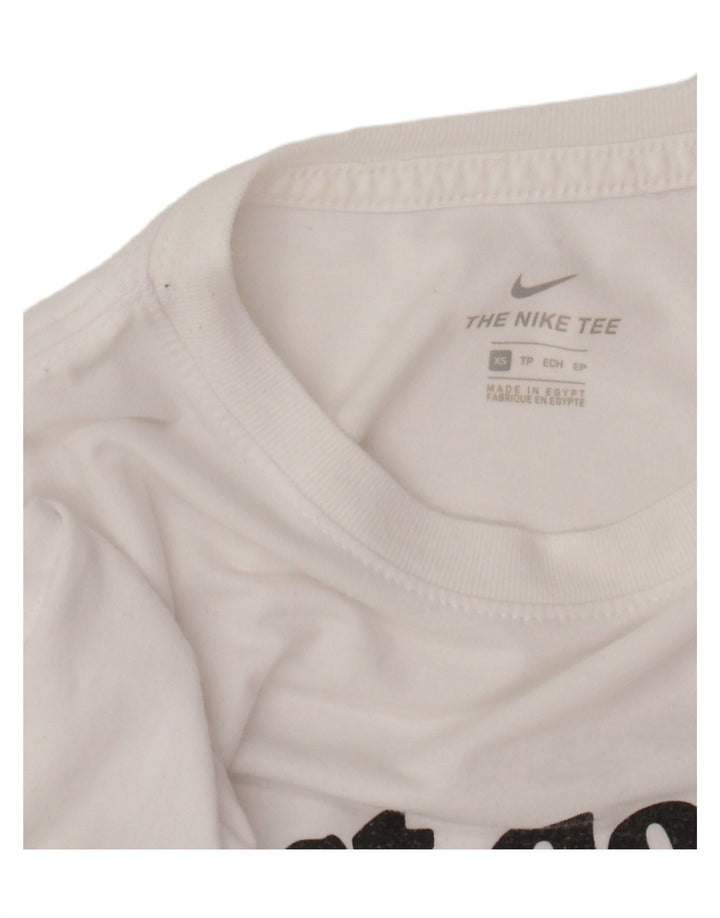 NIKE Mens Graphic T-Shirt Top XS White