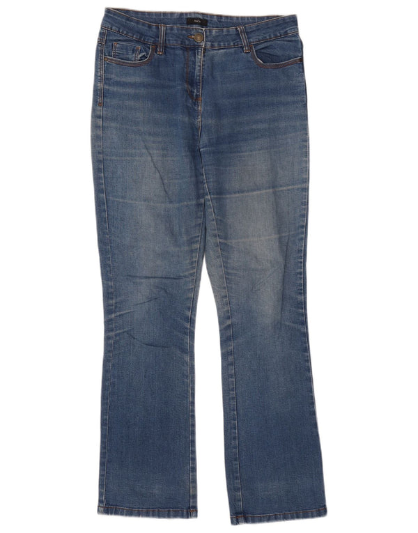 M&Co Γυναικεία Bootcut Jeans UK 10 Small W32 L31 Blue Cotton