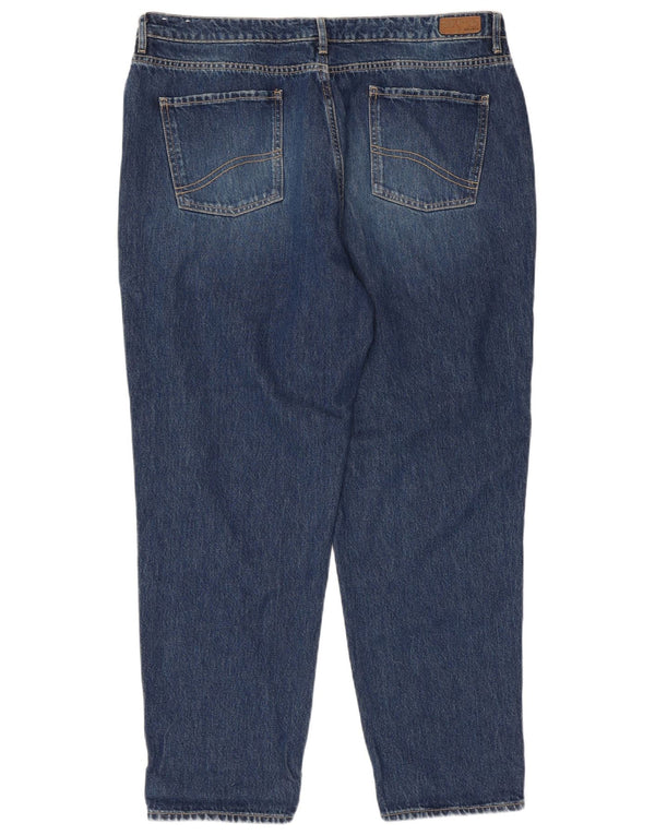 FAT FACE Γυναικεία μαμά Jean Distressed Tapered Jeans UK 18 XL W38 L28 Blue