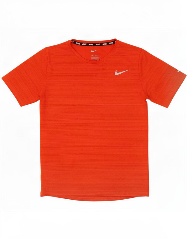 Μπλουζάκι Nike Boys Dri Fit Top 12-13 ετών Μεγάλο πορτοκαλί ριγέ πολυεστέρα