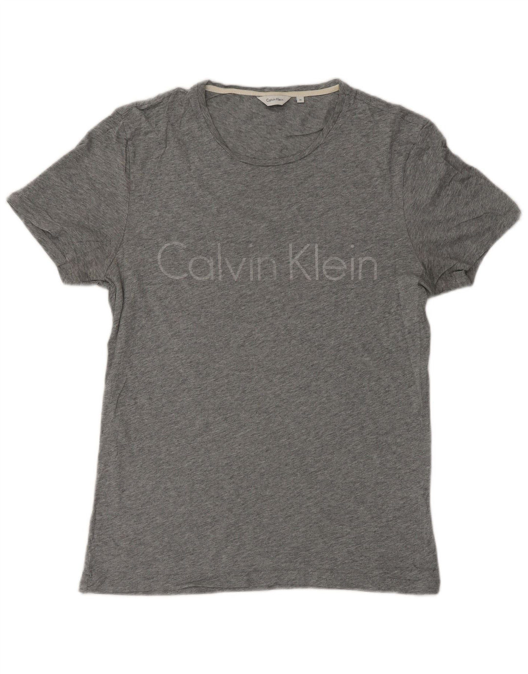 Ανδρικό γραφικό μπλουζάκι CALVIN KLEIN Μπλουζάκι με μεσαίο γκρι βαμβάκι