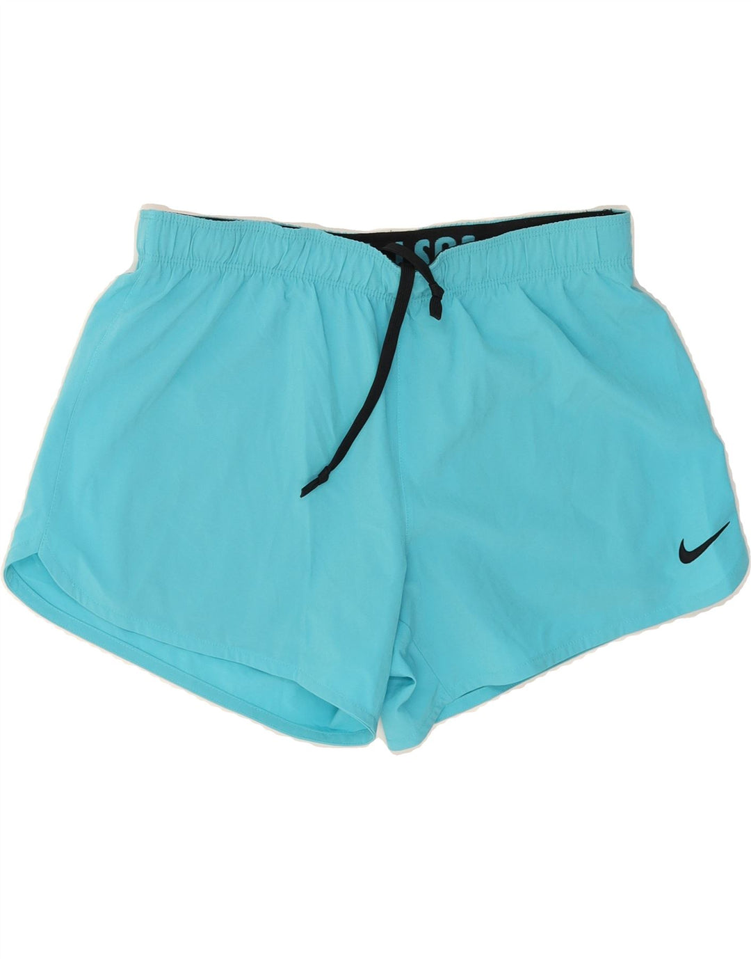 NIKE Womens Dri Fit Sport Shorts UK 14 Medium Blue Polyester Vintage Nike and Second-Hand Nike from Messina Hembry 