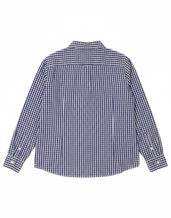 Γυναικείο πουκάμισο Benetton UK 16 Large Blue Gingham Cotton