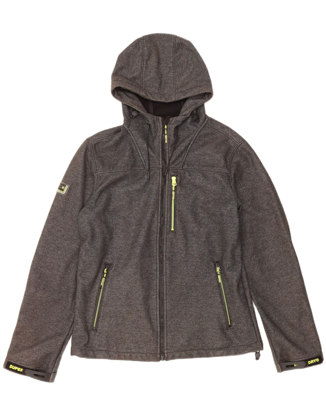 Ανδρικό τζάκετ με κουκούλα Superdry UK 38 Medium Grey Polyester