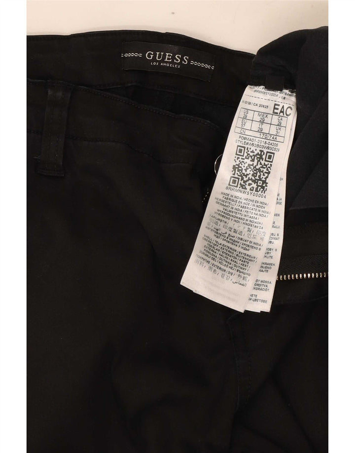 Guess Γυναικείο Slim Chino Παντελόνι W31 L29 Μαύρο Lyocell