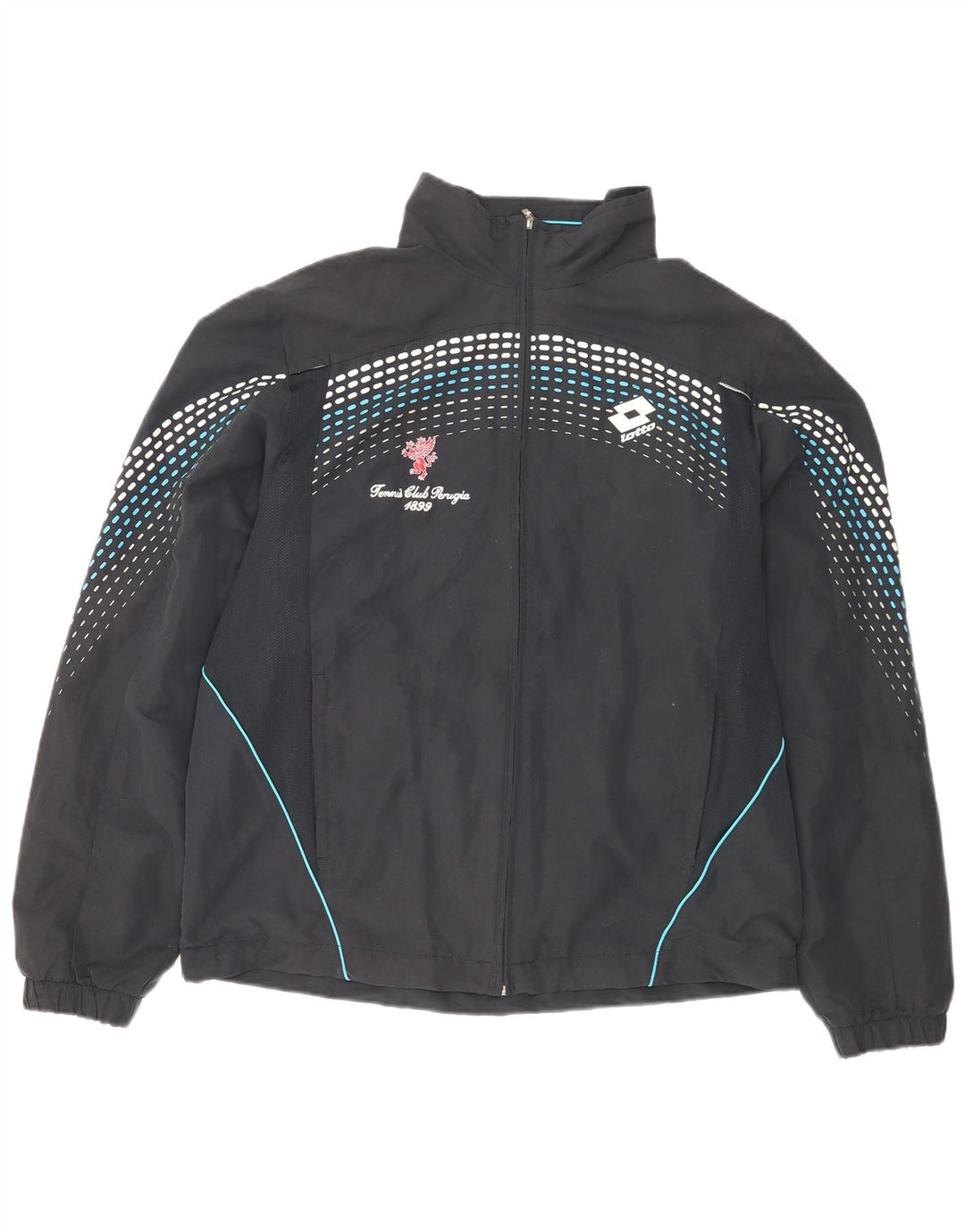 LOTTO Mens Tennis Club Perugia Graphic αθλητική φόρμα Top Jacket Large Black