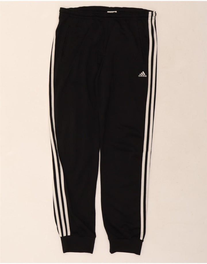 Adidas Ανδρική φόρμα παντελόνι Joggers UK 38/40 Μεσαίο Μαύρο Πολυεστέρα