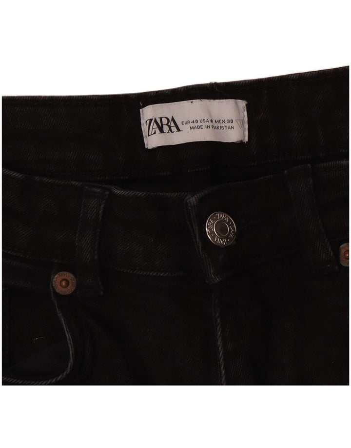 Zara Γυναικείο Cropped Jeans EU 40 Medium W30 L24 Μαύρο