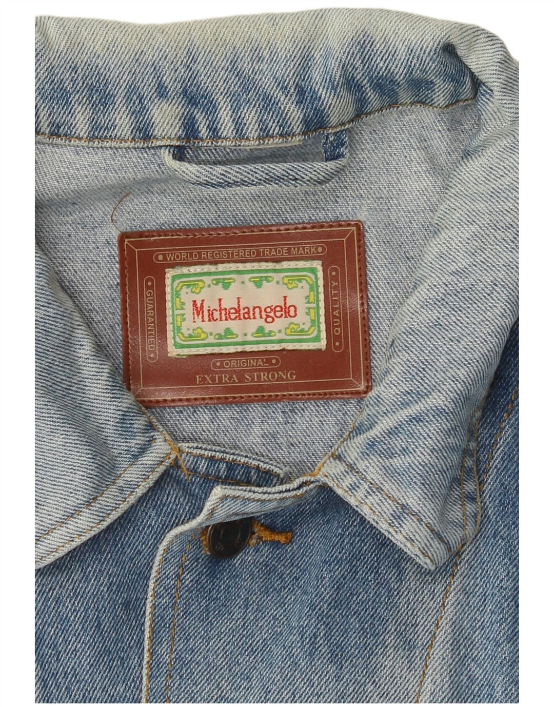 MICHELANGELO Ανδρικό Τζιν Μπουφάν UK 40 Large Blue