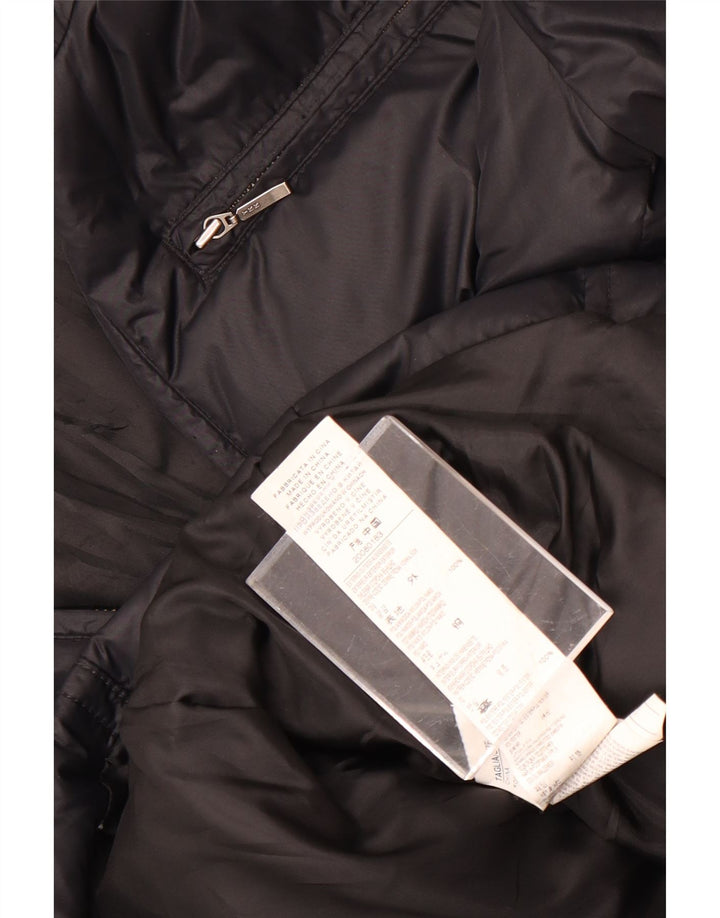 Sisley Γυναικείο μπουφάν με επένδυση IT 40 Small Black Polyamide