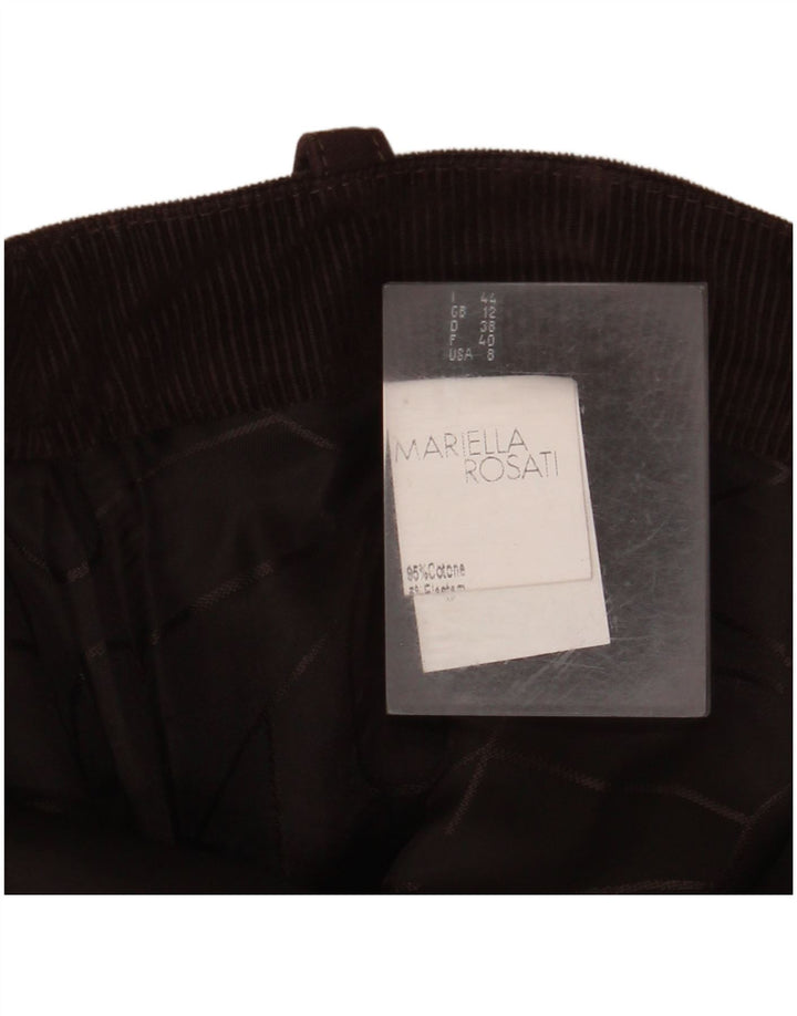 MARIELLA ROSATI Γυναικεία Maxi Κοτλέ Φούστα UK 12 Medium W32 Καφέ βαμβακερή