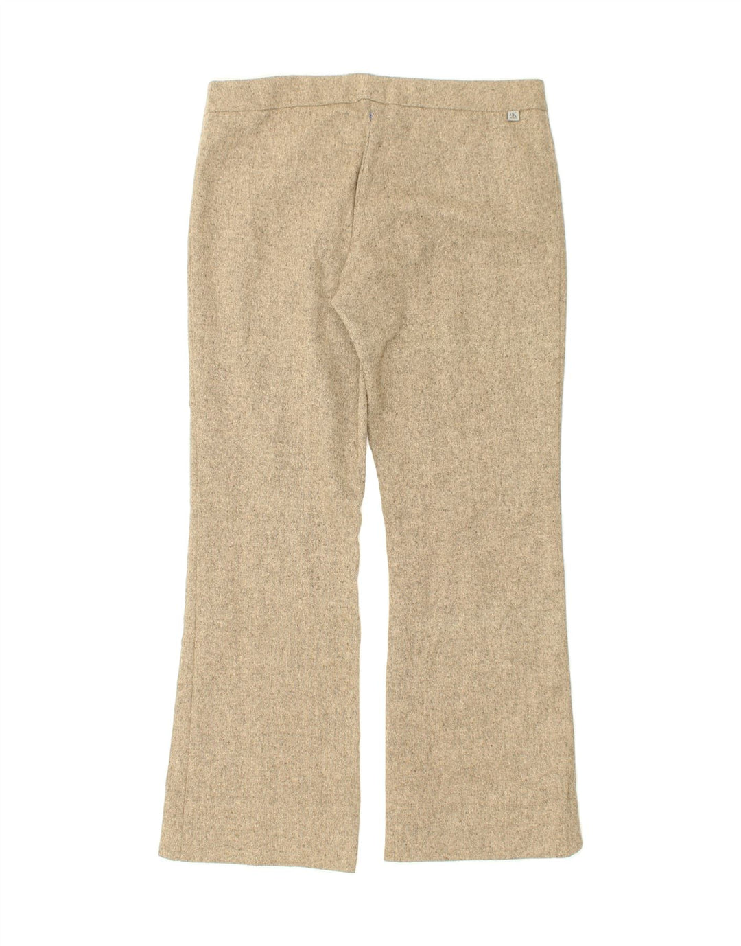 CALVIN KLEIN Womens Bootcut Casual Trousers W32 L34 Beige Vintage Calvin Klein and Second-Hand Calvin Klein from Messina Hembry 