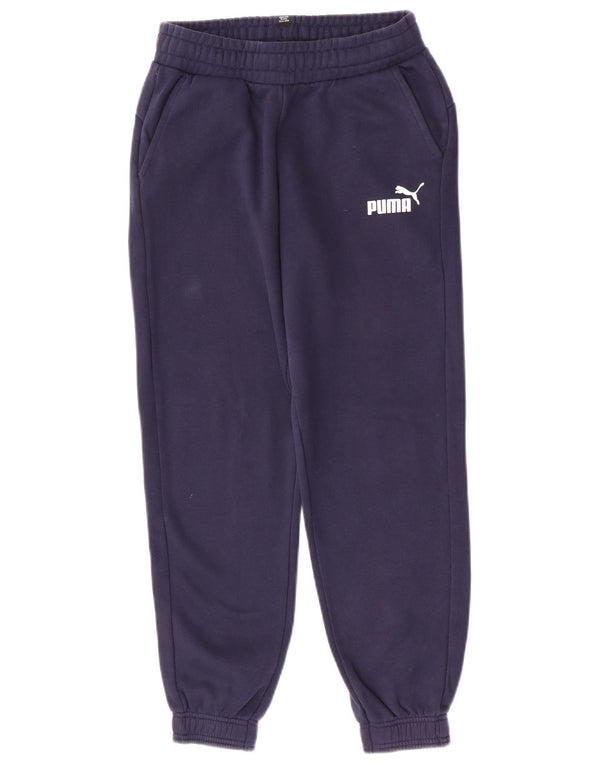 Puma Boys αθλητική φόρμα παντελόνι Joggers 13-14 ετών Navy Blue Cotton