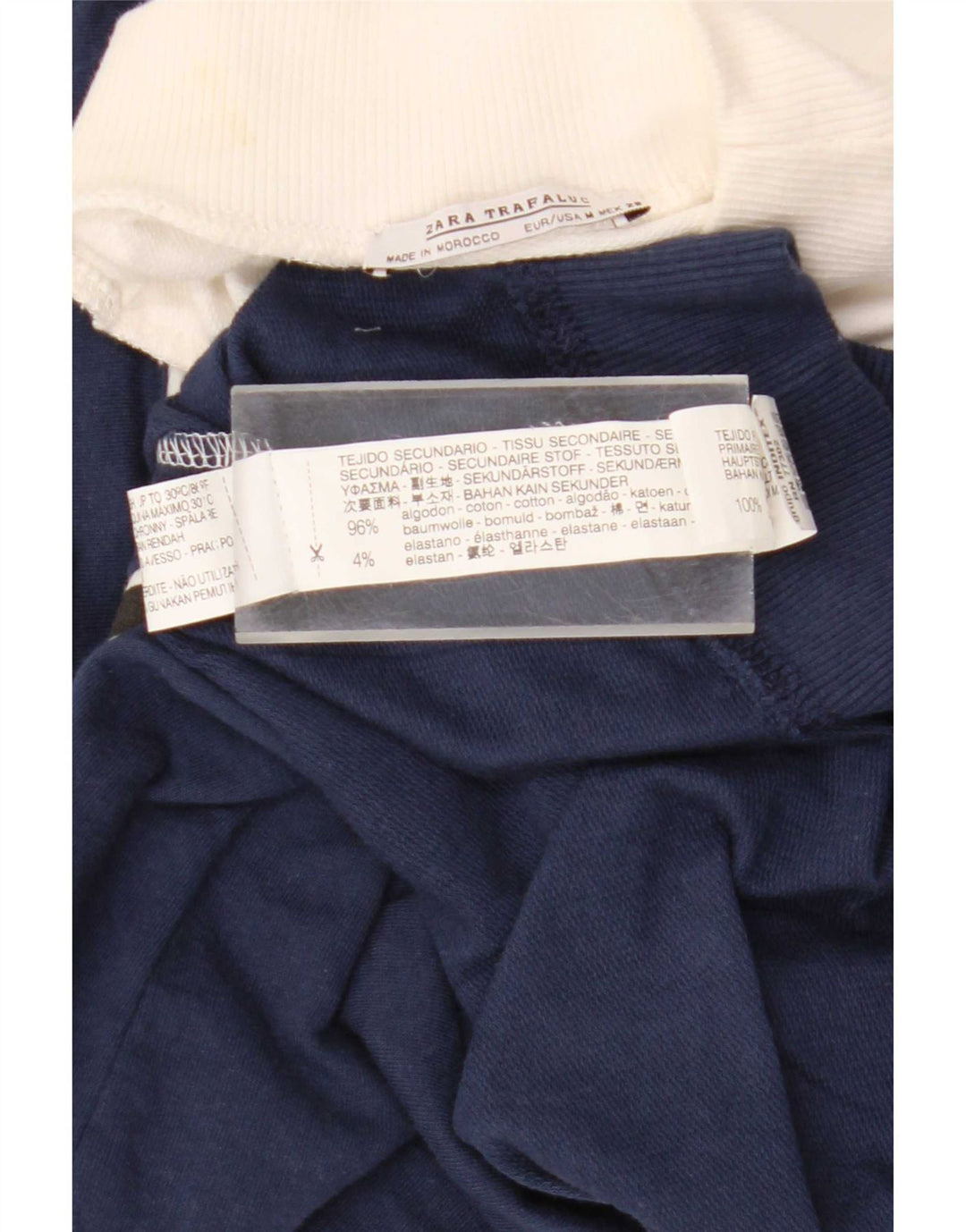 Ανδρικό γραφικό φούτερ Zara Trafaluc Jumper Medium White Colourblock