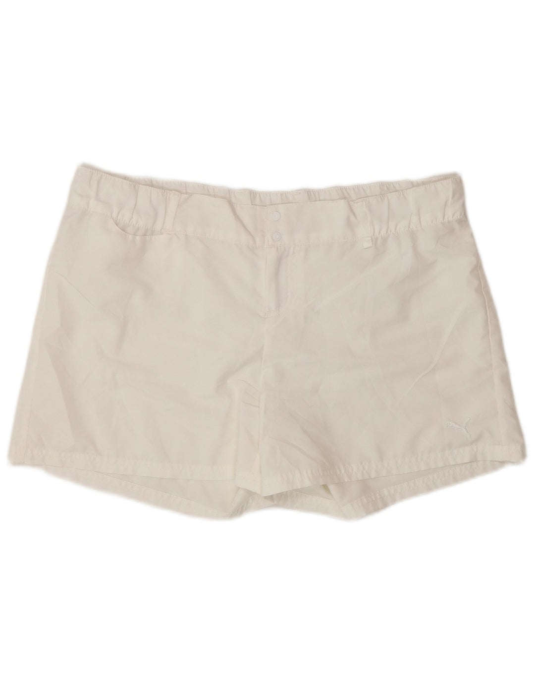 Γυναικείο σορτς PUMA casual UK 16 Large W34 Λευκό