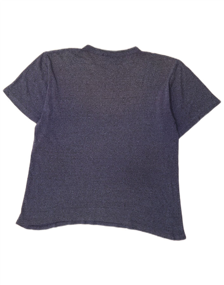 Ανδρικό γραφικό μπλουζάκι Champion Top Medium Navy Blue βαμβακερό