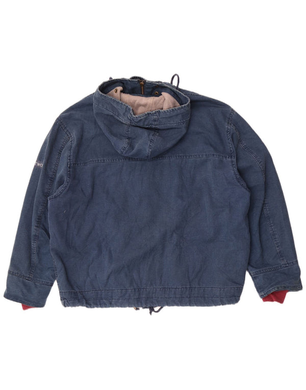 Μέρος Δεύτερο Ανδρικό μπουφάν με κουκούλα Loose Fit Bomber UK 36 Small Blue