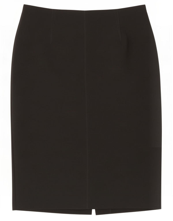 Marks & Spencer Γυναικεία Pencil Φούστα UK 14 Large W32 Μαύρο Πολυεστέρας