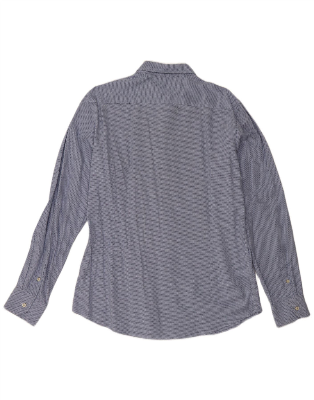 Ανδρικό πουκάμισο Massimo Dutti Slim Fit μεγάλο μπλε γεωμετρικό